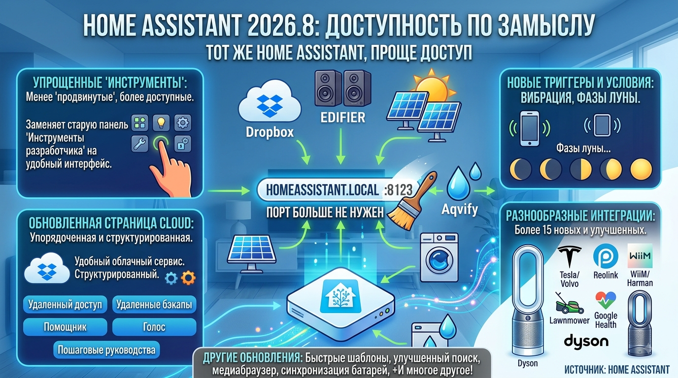 Релиз Home Assistant 2026.8